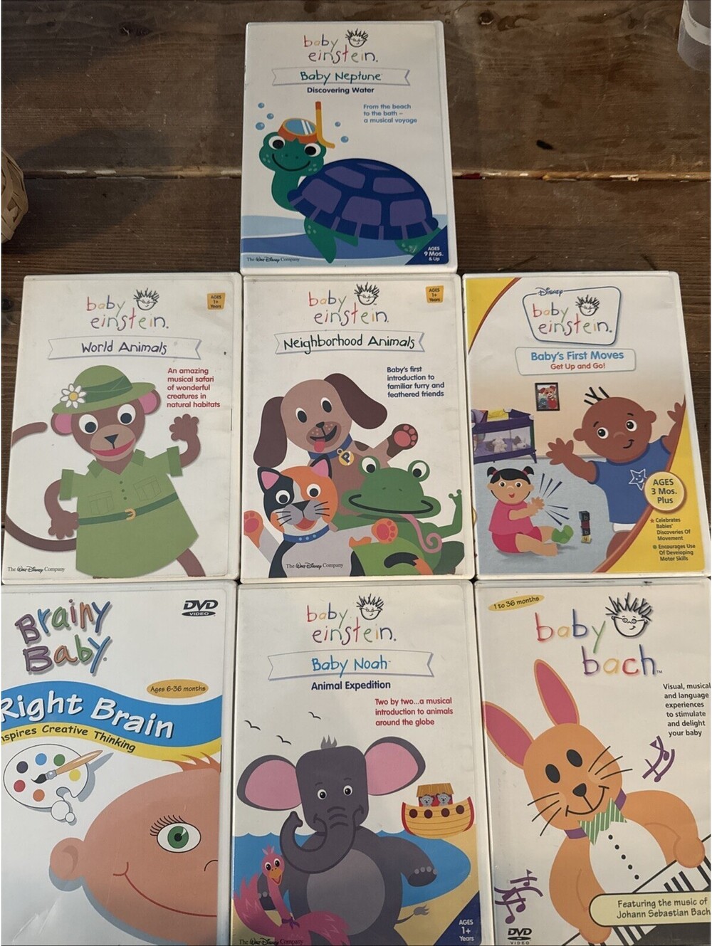 Baby Einstein DVD Lot 7 Total
